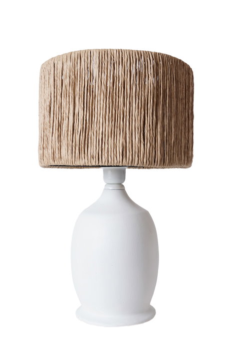 Opviq Lámpara de Mesa de Cerámica Blanco y Roble YL598 Opviq Lámpara de Mesa de Cerámica Blanco y Roble YL598